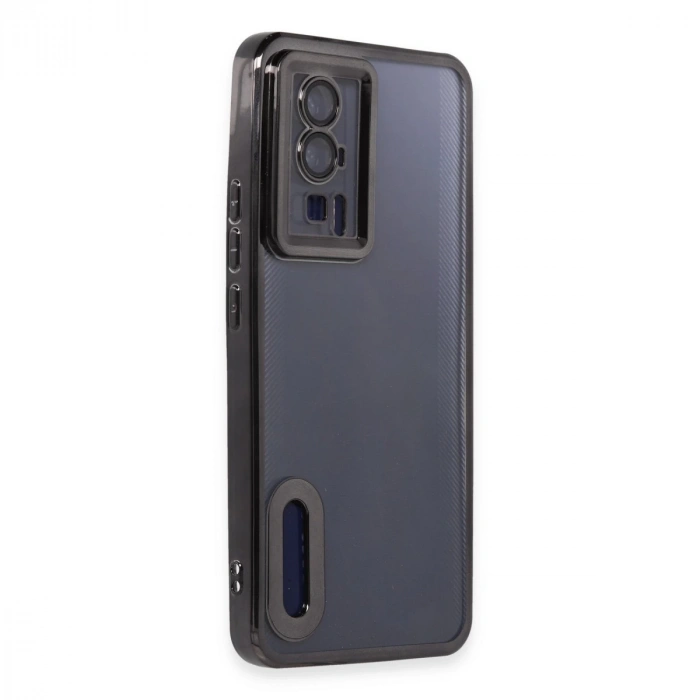 Xiaomi Poco F5 Pro Kılıf Slot Silikon - Siyah