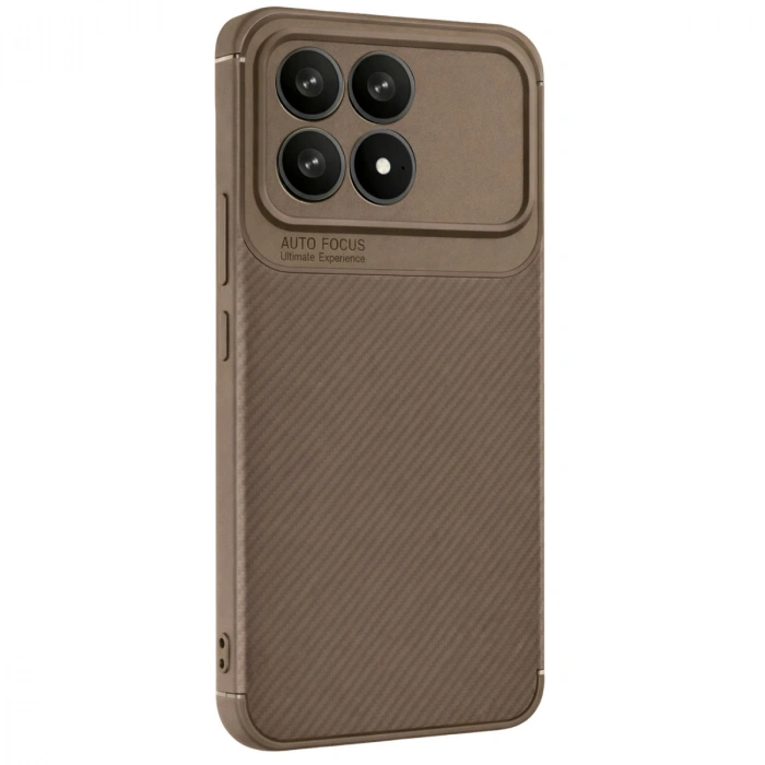 Xiaomi Poco F8 Pro Auto Focus Karbon Kapak - Kahverengi