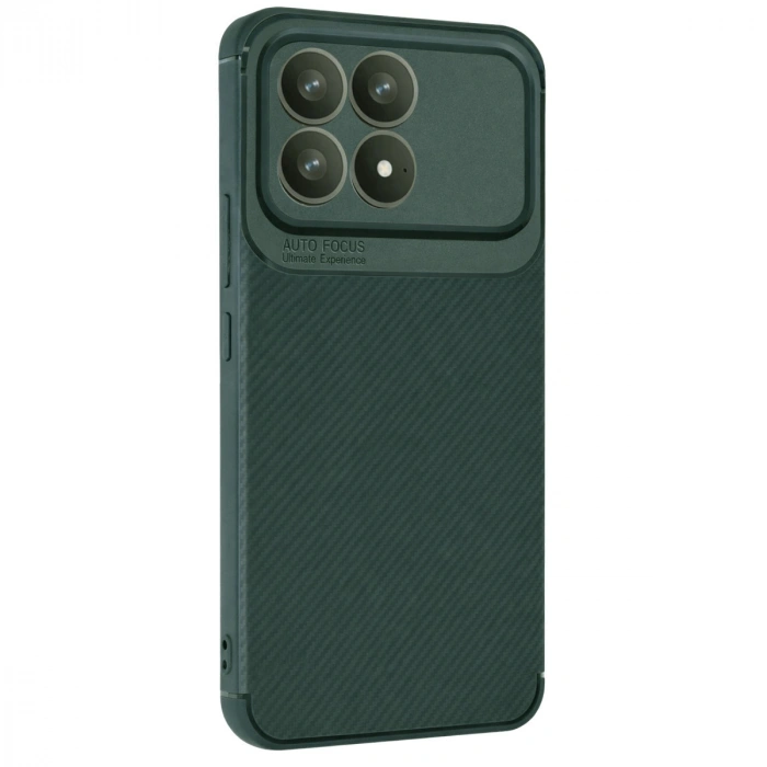 Xiaomi Poco F8 Pro Auto Focus Karbon Kapak - Koyu Yeşil