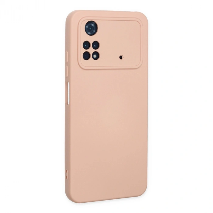 Xiaomi Poco M4 Pro 4g Kılıf Nano İçi Kadife Silikon - Pudra