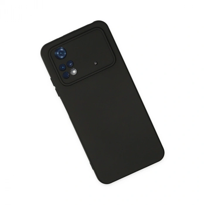 Xiaomi Poco M4 Pro 4g Kılıf Nano İçi Kadife Silikon - Siyah