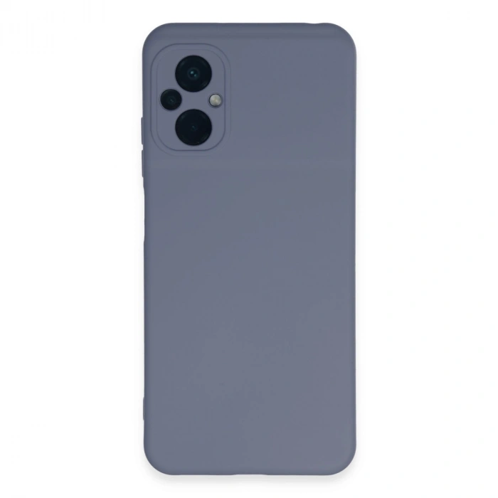 Xiaomi Poco M5 Kılıf Nano İçi Kadife Silikon - Gri