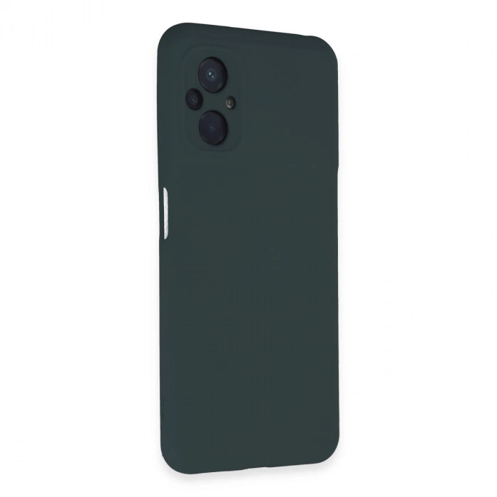 Xiaomi Poco M5 Kılıf Nano İçi Kadife Silikon - Koyu Yeşil