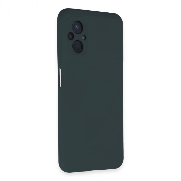 Xiaomi Poco M5 Kılıf Nano İçi Kadife Silikon - Koyu Yeşil