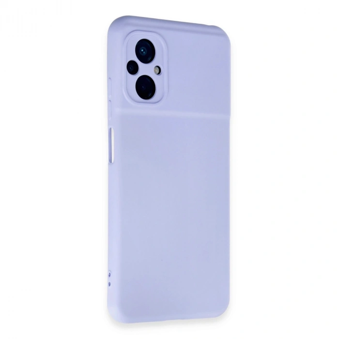 Xiaomi Poco M5 Kılıf Nano İçi Kadife Silikon - Lila