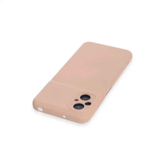 Xiaomi Poco M5 Kılıf Nano İçi Kadife Silikon - Pudra