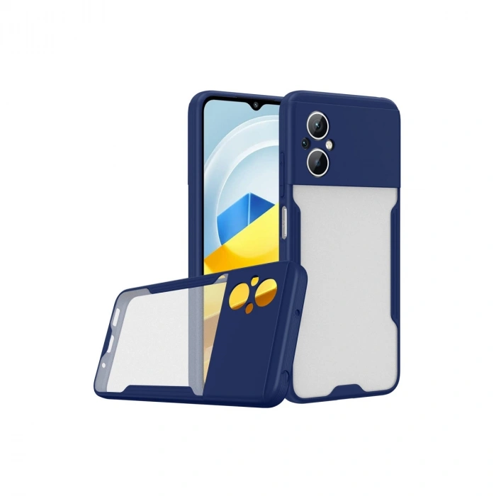 Xiaomi Poco M5 Kılıf Platin Silikon - Lacivert