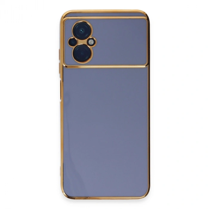 Xiaomi Poco M5 Kılıf Volet Silikon - Mavi