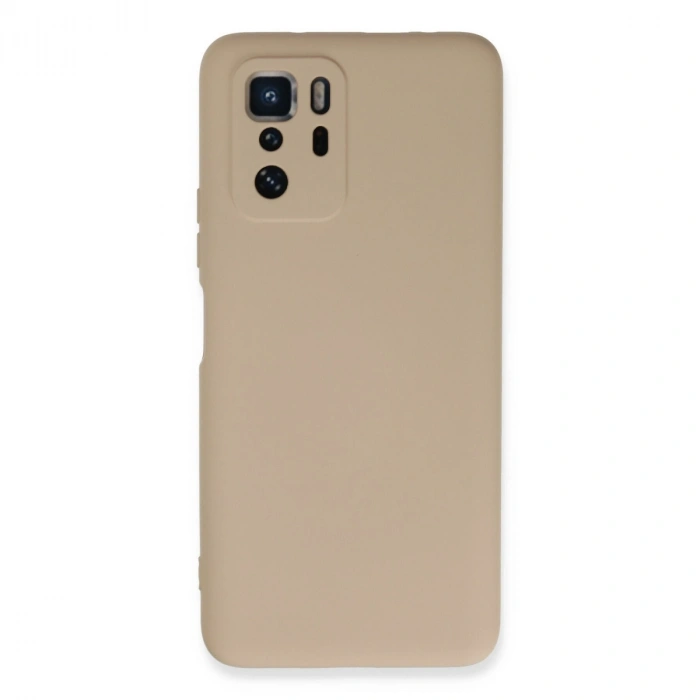 Xiaomi Poco X3 Gt Kılıf Nano İçi Kadife Silikon - Pudra