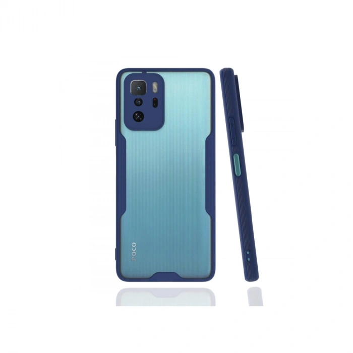 Xiaomi Poco X3 Gt Kılıf Platin Silikon - Lacivert