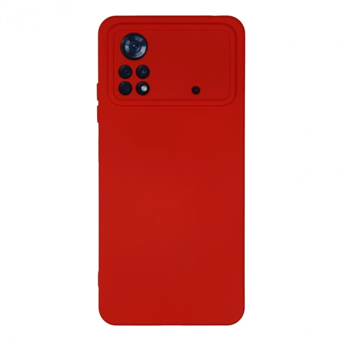 Xiaomi Poco X4 Pro 5g Kılıf Nano İçi Kadife Silikon - Kırmızı