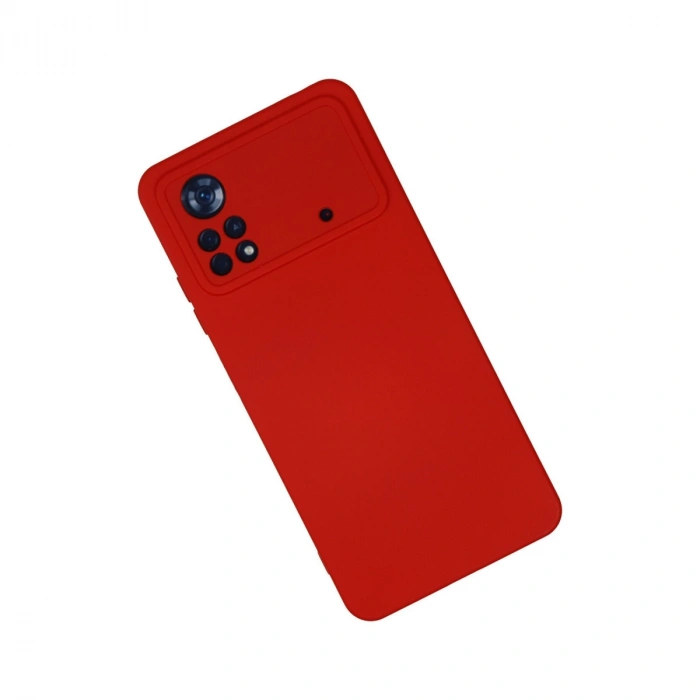Xiaomi Poco X4 Pro 5g Kılıf Nano İçi Kadife Silikon - Kırmızı