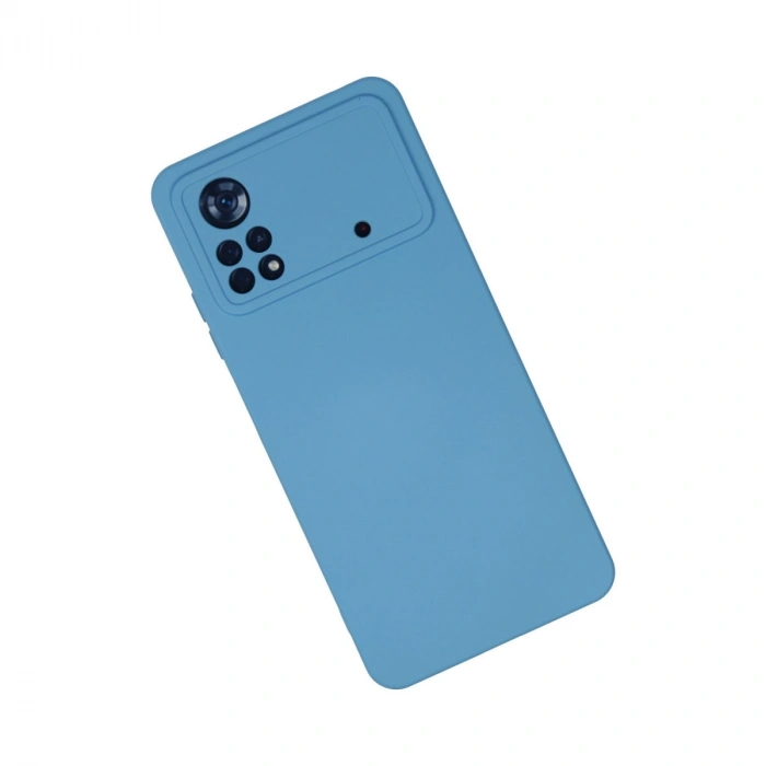 Xiaomi Poco X4 Pro 5g Kılıf Nano İçi Kadife Silikon - Mavi