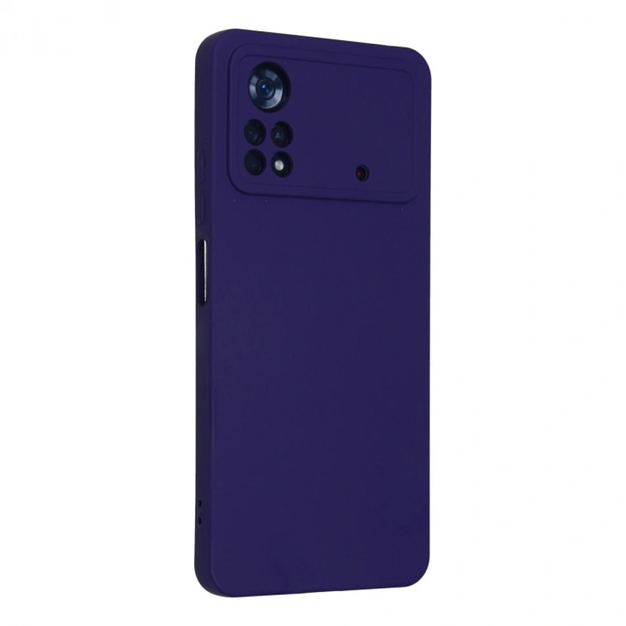 Xiaomi Poco X4 Pro 5g Kılıf Nano İçi Kadife Silikon - Mor
