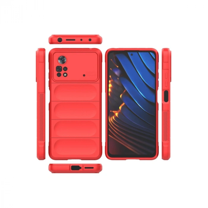 Xiaomi Poco X4 Pro 5g Kılıf Optimum Silikon - Kırmızı