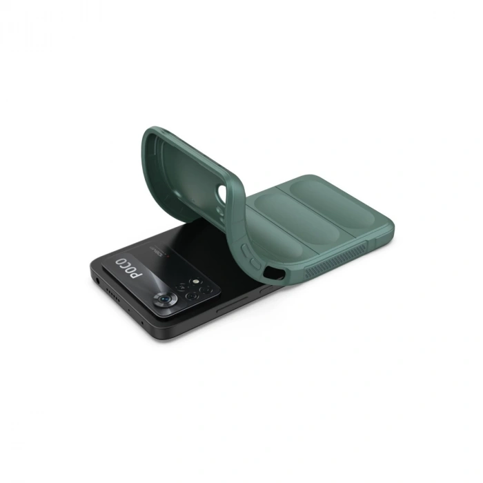 Xiaomi Poco X4 Pro 5g Kılıf Optimum Silikon - Koyu Yeşil