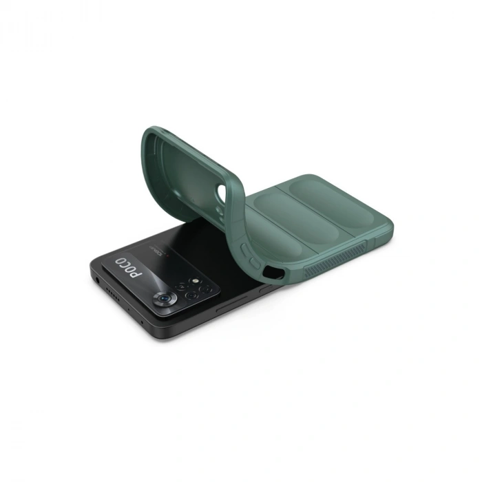 Xiaomi Poco X4 Pro 5g Kılıf Optimum Silikon - Koyu Yeşil