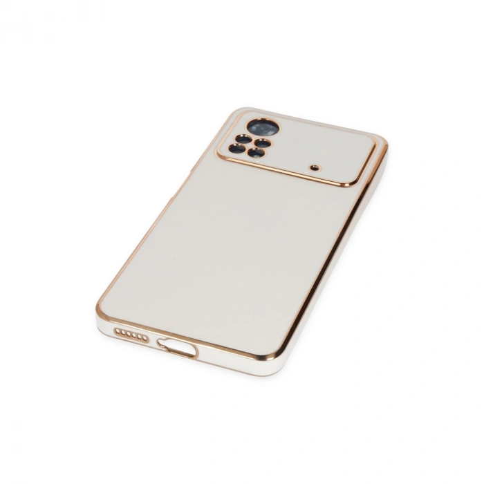 Xiaomi Poco X4 Pro 5g Kılıf Volet Silikon - Beyaz