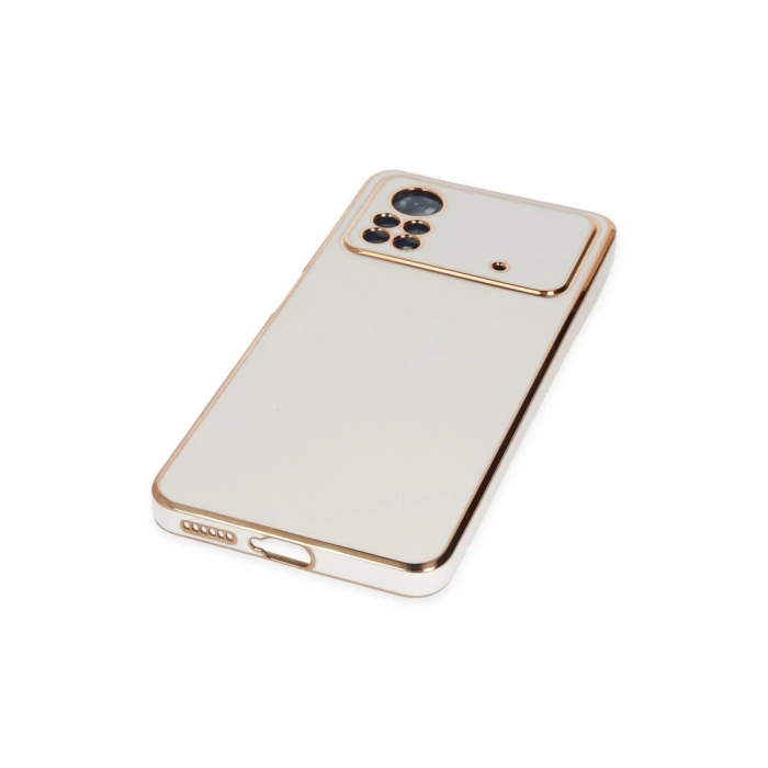 Xiaomi Poco X4 Pro 5g Kılıf Volet Silikon - Beyaz
