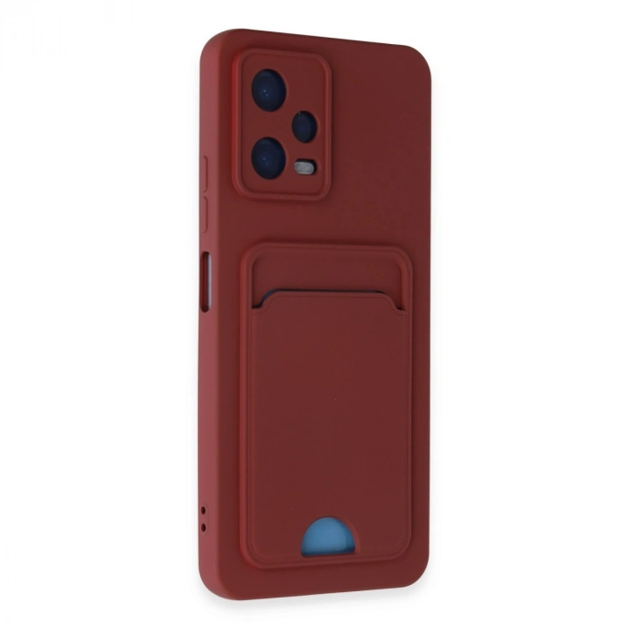 Xiaomi Poco X5 5g Kılıf Kelvin Kartvizitli Silikon - Bordo