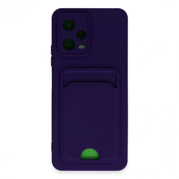 Xiaomi Poco X5 5g Kılıf Kelvin Kartvizitli Silikon - Derin Mor