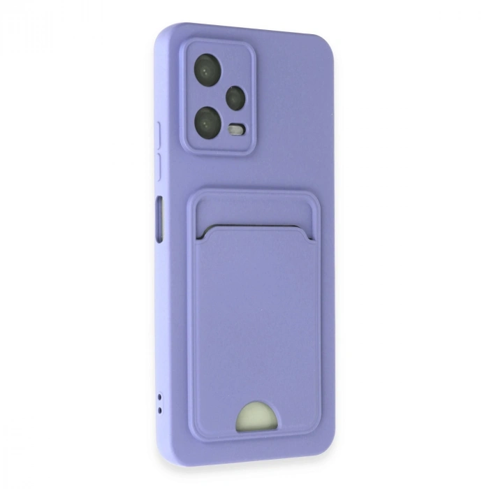 Xiaomi Poco X5 5g Kılıf Kelvin Kartvizitli Silikon - Lila