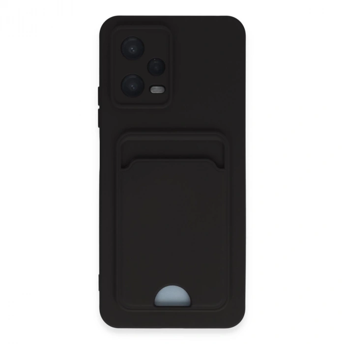 Xiaomi Poco X5 5g Kılıf Kelvin Kartvizitli Silikon - Siyah