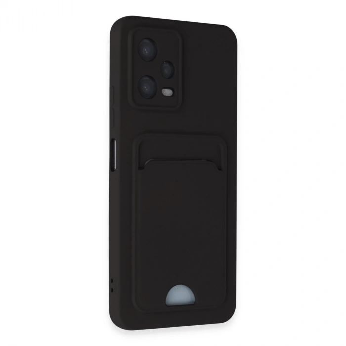 Xiaomi Poco X5 5g Kılıf Kelvin Kartvizitli Silikon - Siyah