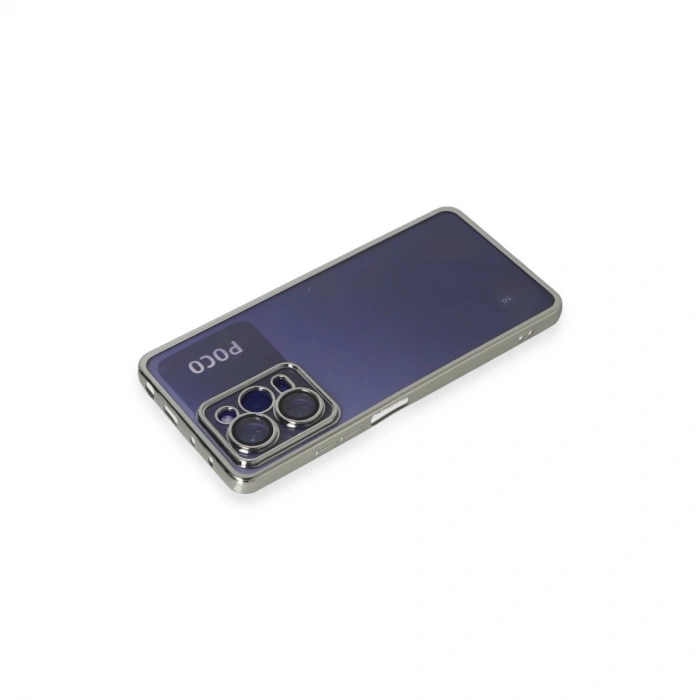 Xiaomi Poco X5 Pro 5g Kılıf Razer Lensli Silikon - Gümüş