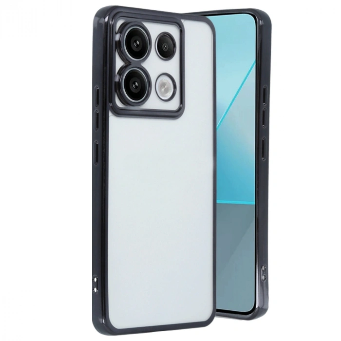 Xiaomi Poco X6 Kılıf Razer Lensli Silikon - Siyah