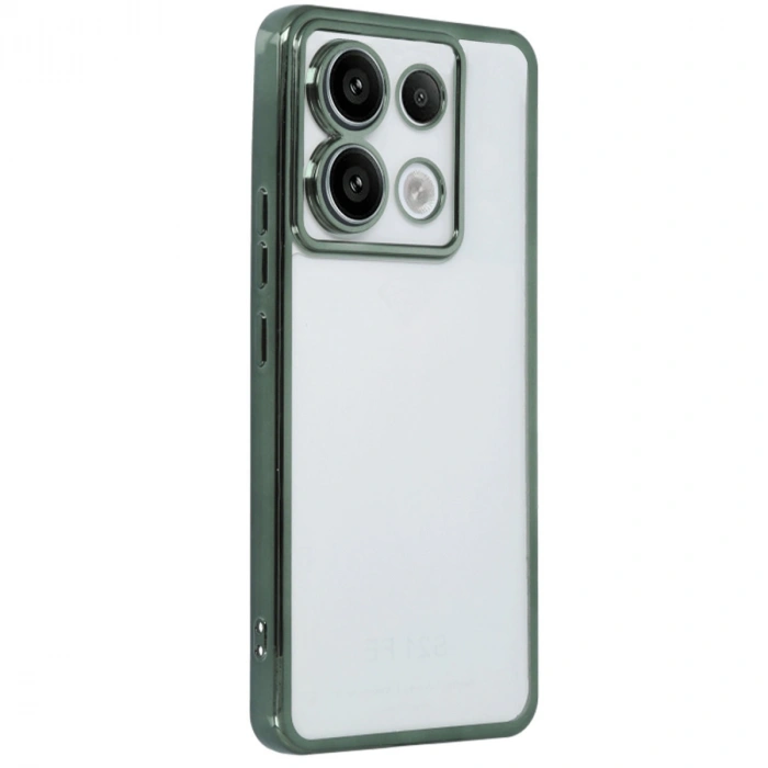 Xiaomi Poco X6 Kılıf Razer Lensli Silikon - Yeşil