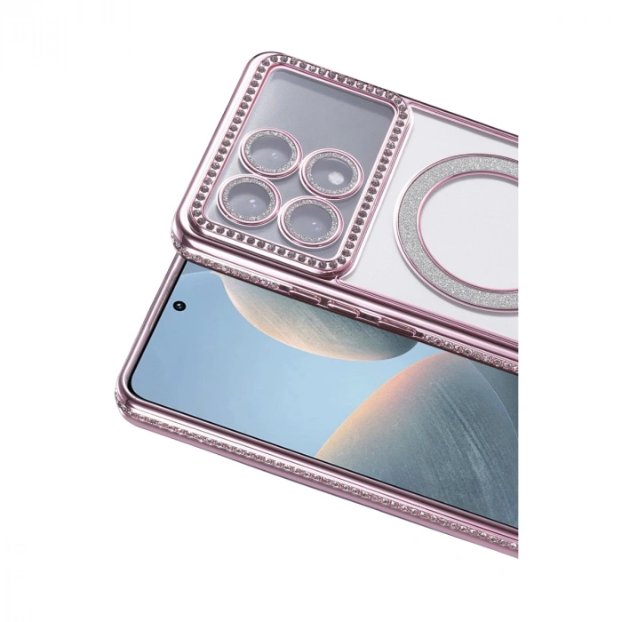Xiaomi Poco X6 Pro Joke Simli Magneticsafe Kılıf - Pembe