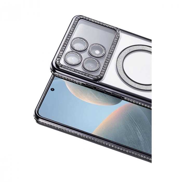 Xiaomi Poco X6 Pro Joke Simli Magneticsafe Kılıf - Siyah