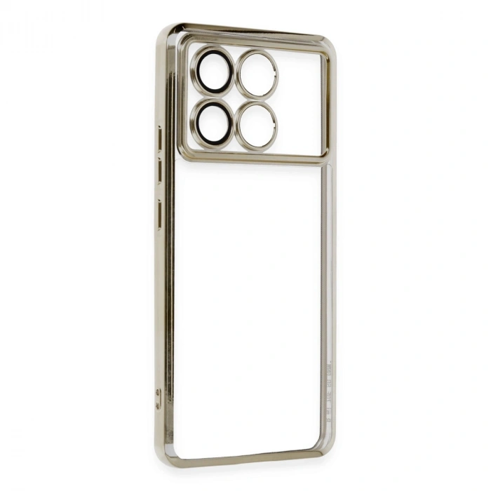 Xiaomi Poco X6 Pro Kılıf Razer Lensli Silikon - Gold