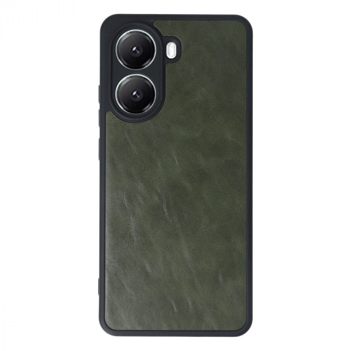 Xiaomi Poco X7 Pro Kılıf Aras Deri Kapak - Koyu Yeşil