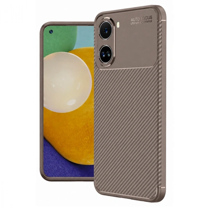 Xiaomi Poco X7 Pro Kılıf Auto Focus Karbon Kapak - Gri