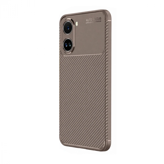 Xiaomi Poco X7 Pro Kılıf Auto Focus Karbon Kapak - Gri