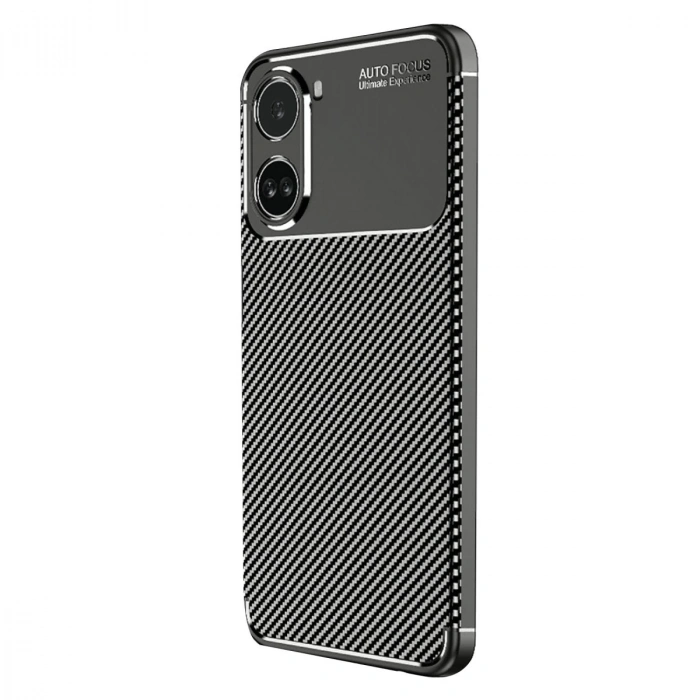 Xiaomi Poco X7 Pro Kılıf Auto Focus Karbon Kapak - Siyah