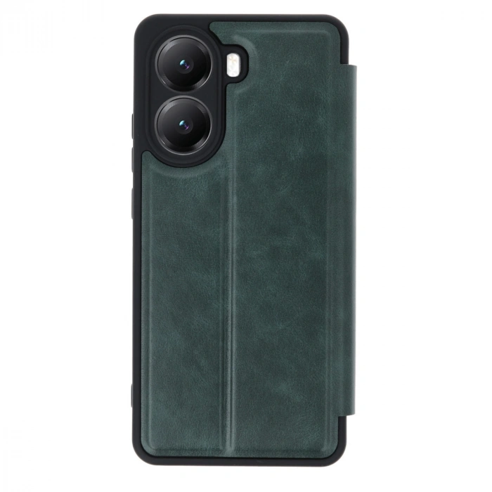 Xiaomi Poco X7 Pro Kılıf Flip Cover - Koyu Yeşil