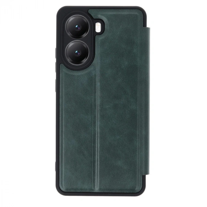 Xiaomi Poco X7 Pro Kılıf Flip Cover - Koyu Yeşil