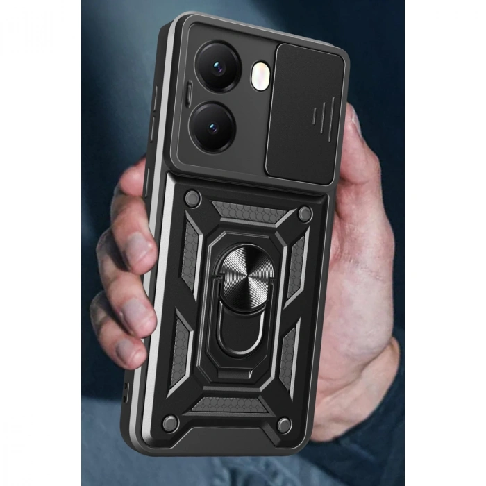 Xiaomi Poco X7 Pro Kılıf Pars Lens Yüzüklü Silikon - Yeşil