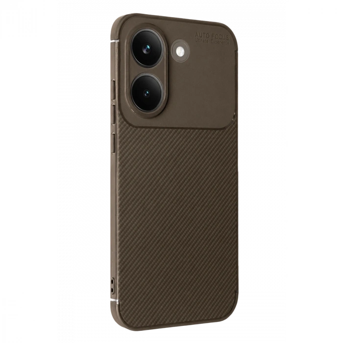 Xiaomi Poco X8 Pro Auto Focus Karbon Kapak - Kahverengi