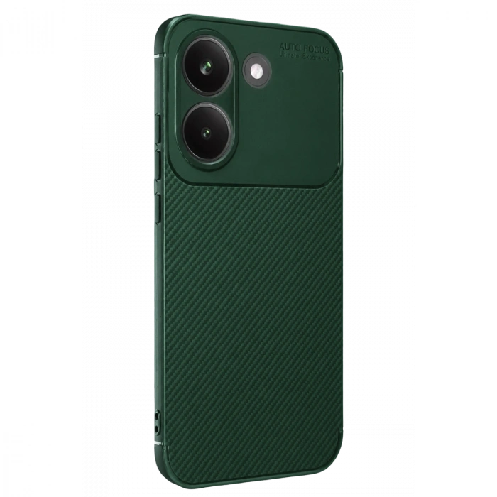 Xiaomi Poco X8 Pro Auto Focus Karbon Kapak - Koyu Yeşil