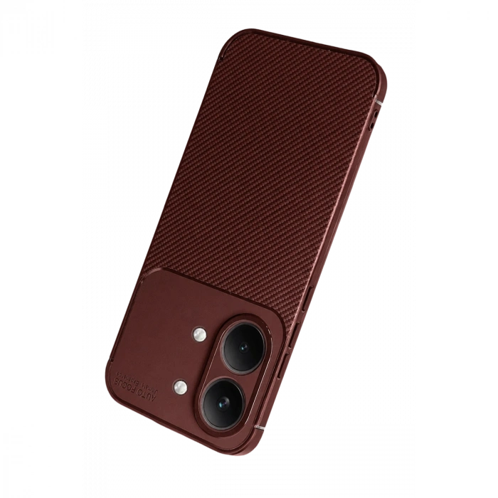 Xiaomi Poco X8 Pro Max Auto Focus Karbon Kapak - Bordo