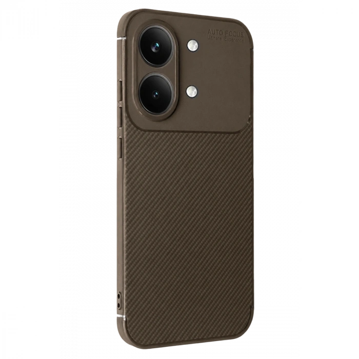 Xiaomi Poco X8 Pro Max Auto Focus Karbon Kapak - Kahverengi