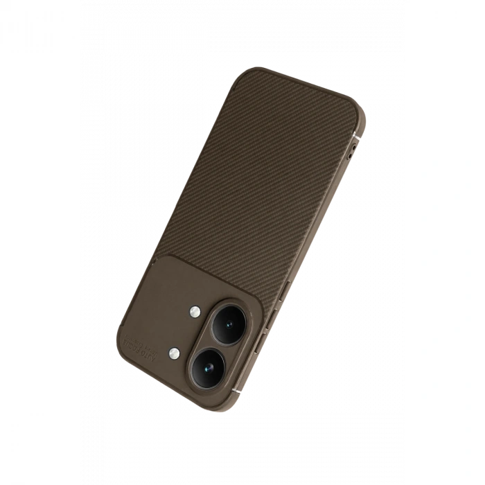 Xiaomi Poco X8 Pro Max Auto Focus Karbon Kapak - Kahverengi