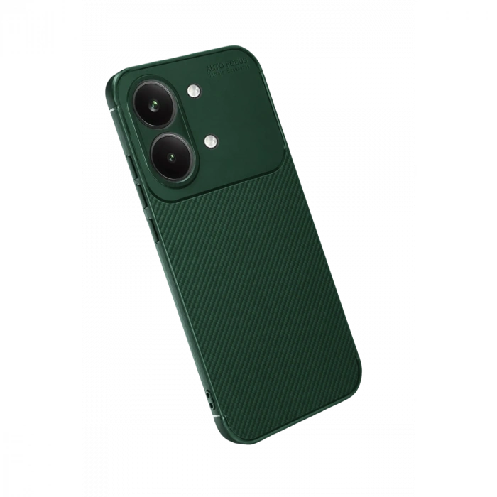 Xiaomi Poco X8 Pro Max Auto Focus Karbon Kapak - Koyu Yeşil