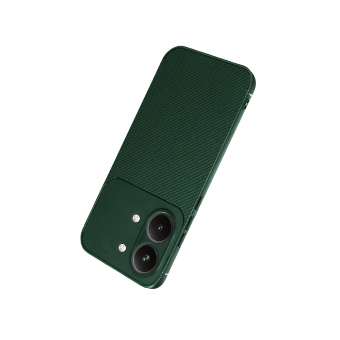 Xiaomi Poco X8 Pro Max Auto Focus Karbon Kapak - Koyu Yeşil