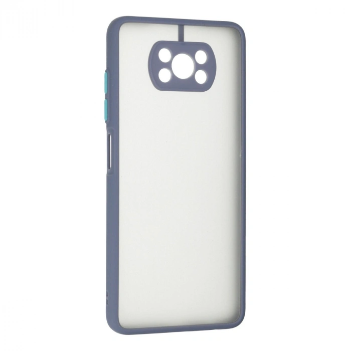 Xiaomi Pocophone X3 Kılıf Montreal Silikon Kapak - Gri