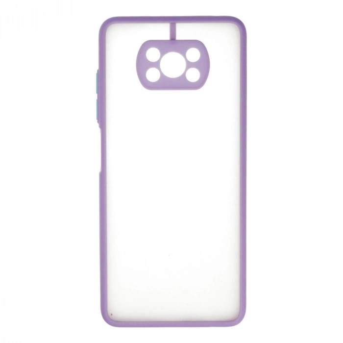 Xiaomi Pocophone X3 Kılıf Montreal Silikon Kapak - Mor